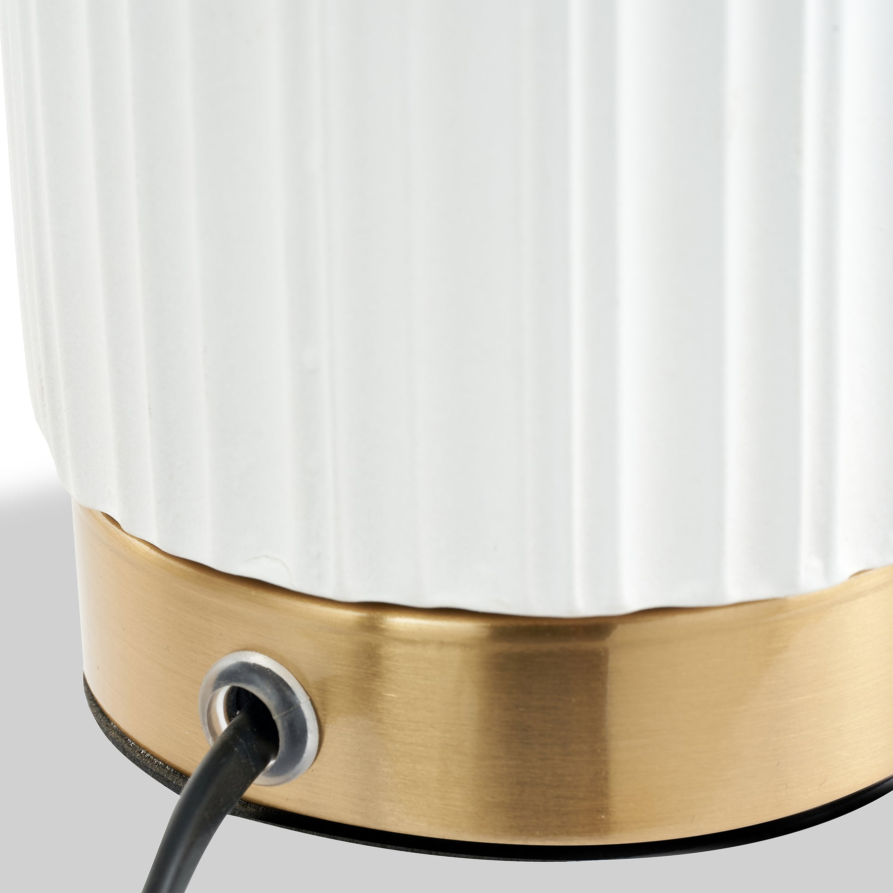 Ionic Textured Ceramic Table Lamp White from Roseland Furniture