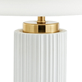Ionic Textured Ceramic Table Lamp White from Roseland Furniture