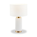 Ionic Textured Ceramic Table Lamp White from Roseland Furniture