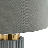 Ionic Textured Ceramic Table Lamp Grey from Roseland Furniture