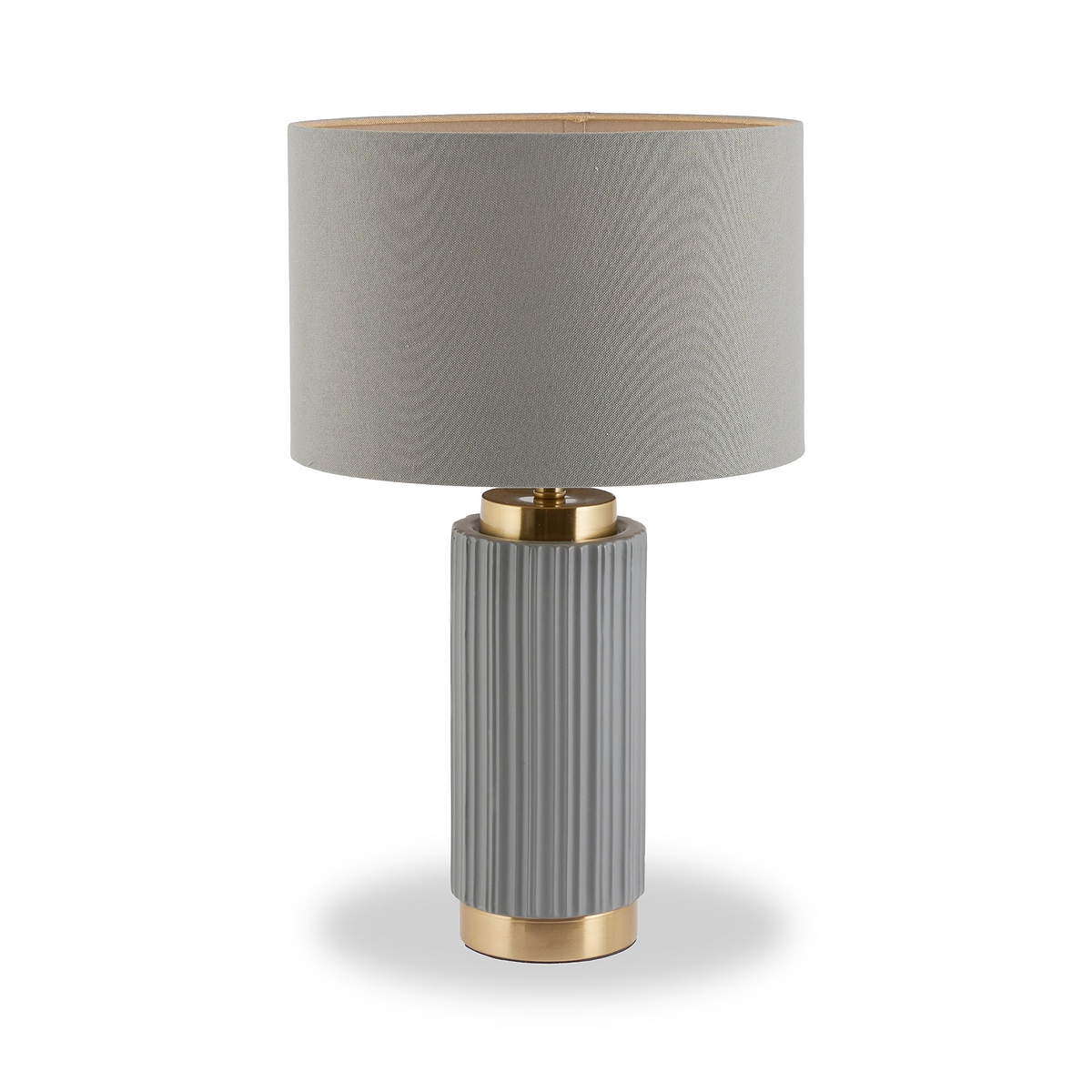 Ionic Textured Ceramic Table Lamp Grey from Roseland Furniture