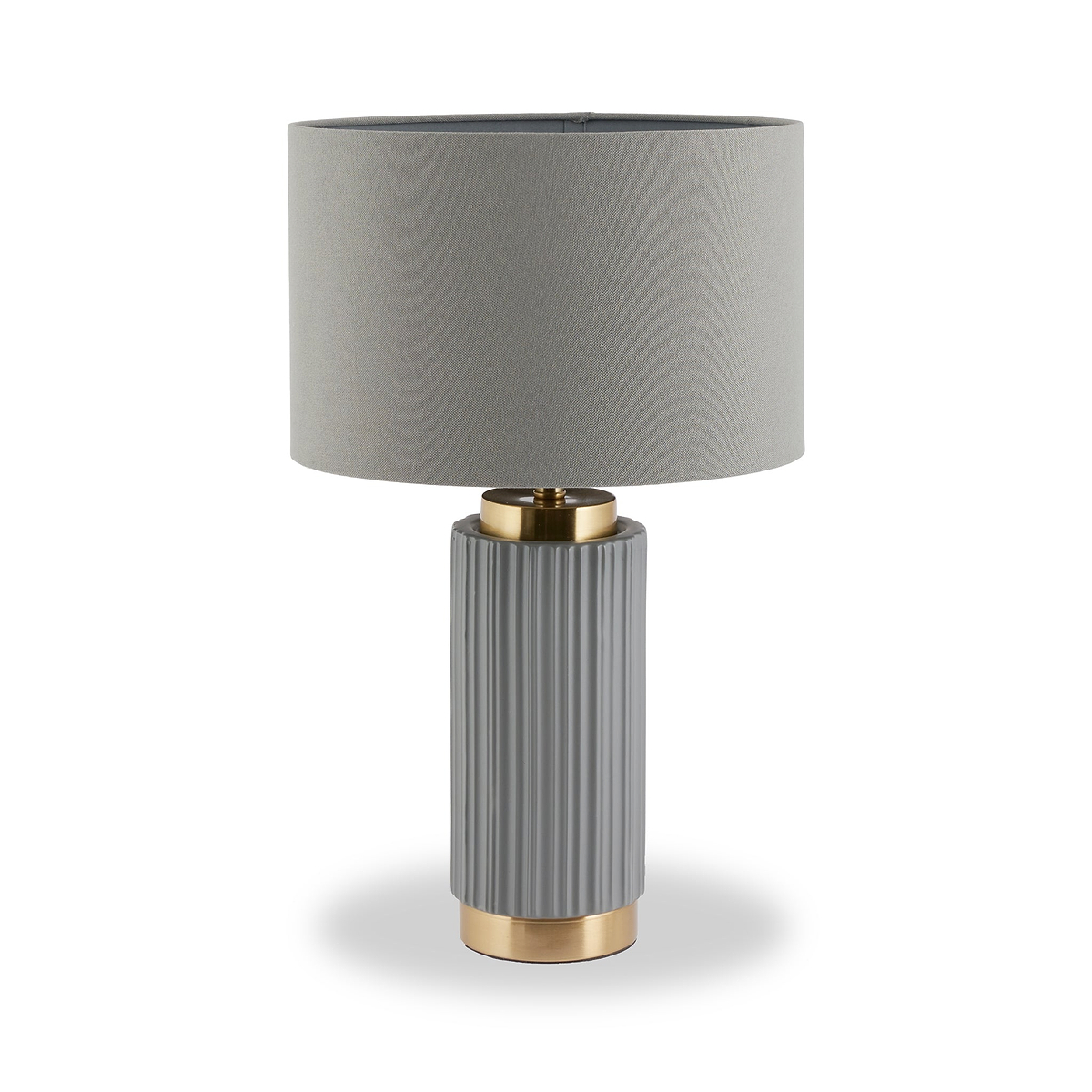 Ionic Textured Ceramic Table Lamp Grey from Roseland Furniture