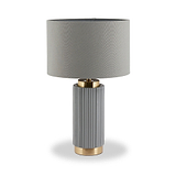 Ionic Textured Ceramic Table Lamp Grey from Roseland Furniture