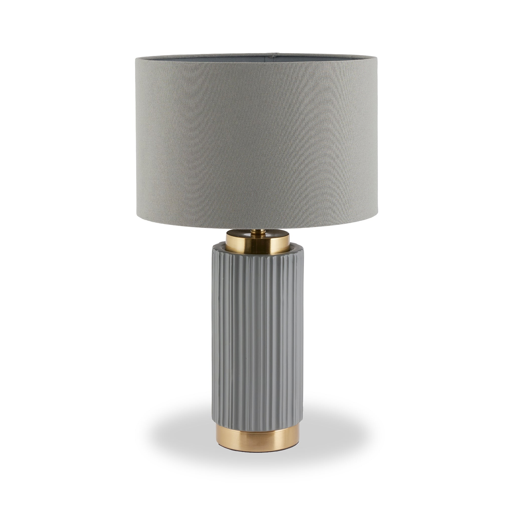 Ionic Textured Ceramic Table Lamp Grey from Roseland Furniture