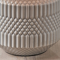 Meribel Geo Ceramic Table Lamp Grey from Roseland Furniture