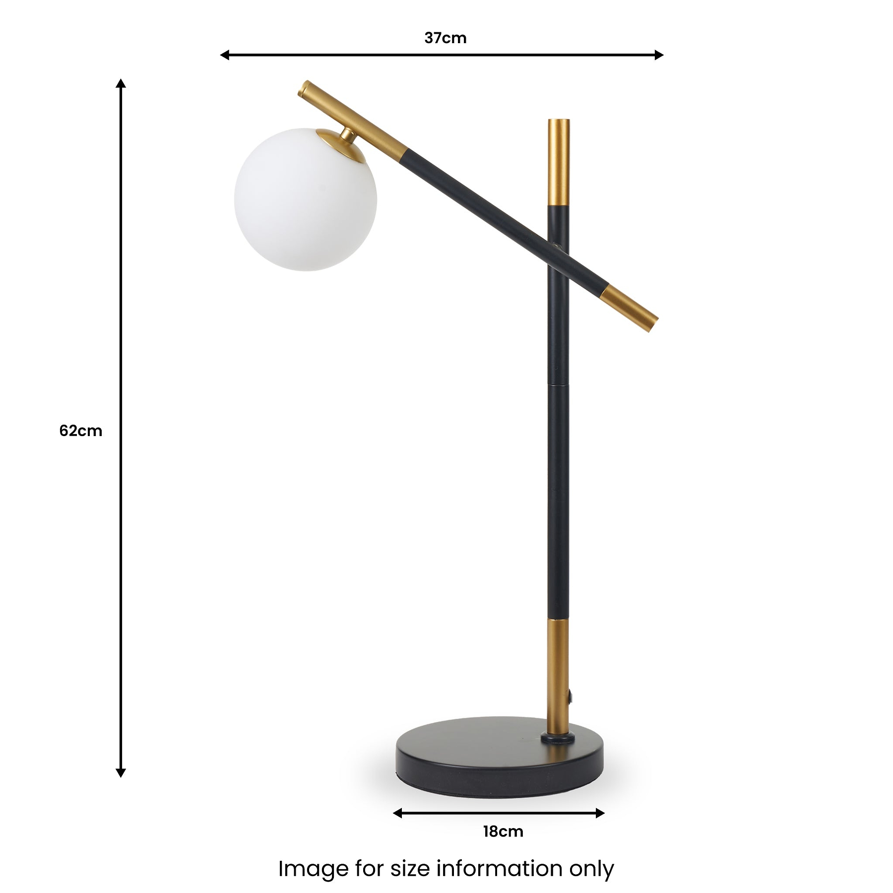 Wanda Orb Table Lamp from Roseland Furniture