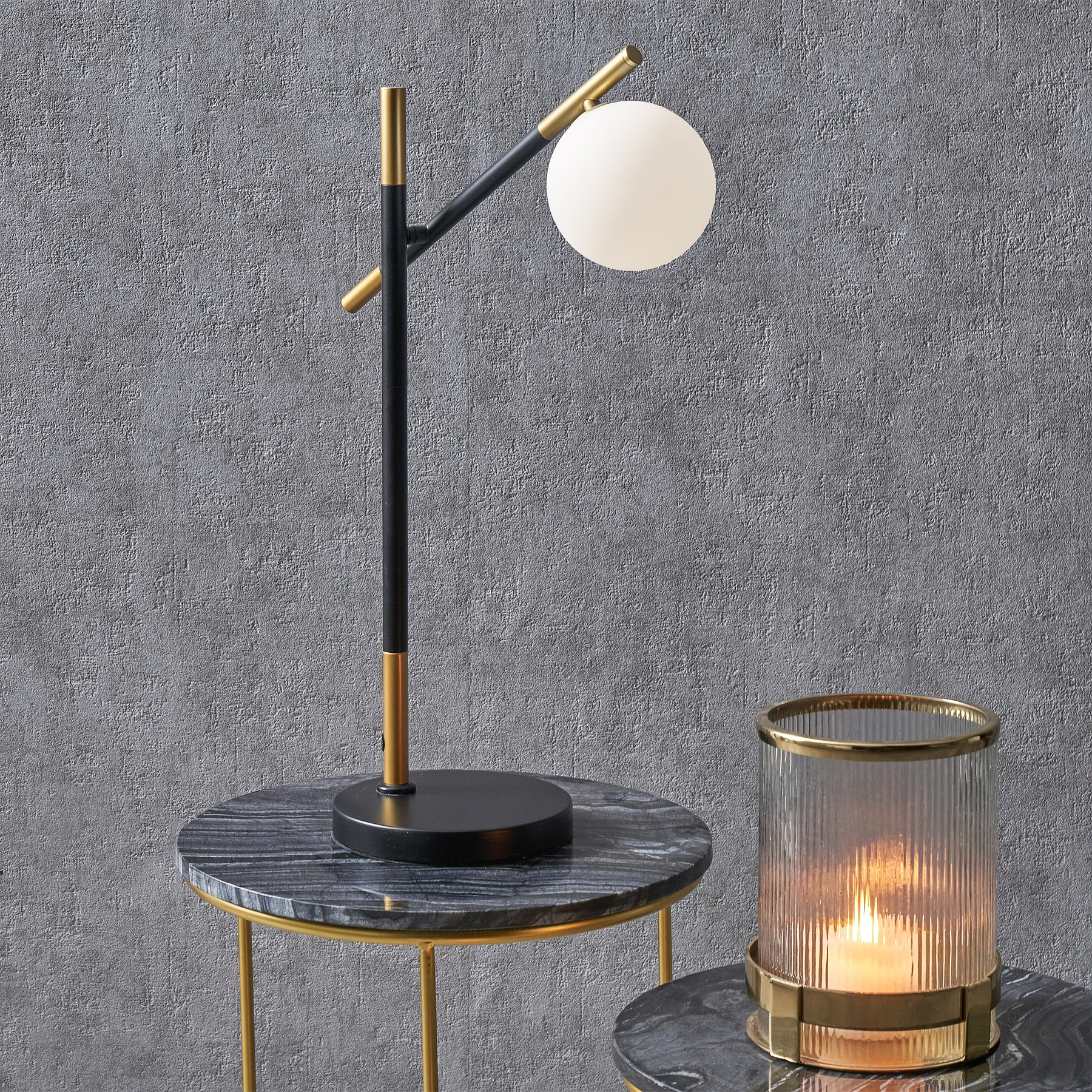 Wanda Orb Table Lamp from Roseland Furniture