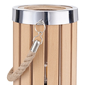 Austell Lantern Table Lamp Natural Wood from Roseland Furniture