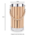 Austell Lantern Table Lamp Natural Wood from Roseland Furniture