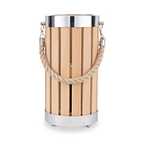 Austell Lantern Table Lamp Natural Wood from Roseland Furniture