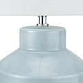 Nora Crackle Effect Table Lamp Duck Egg Blue from Roseland Furniture