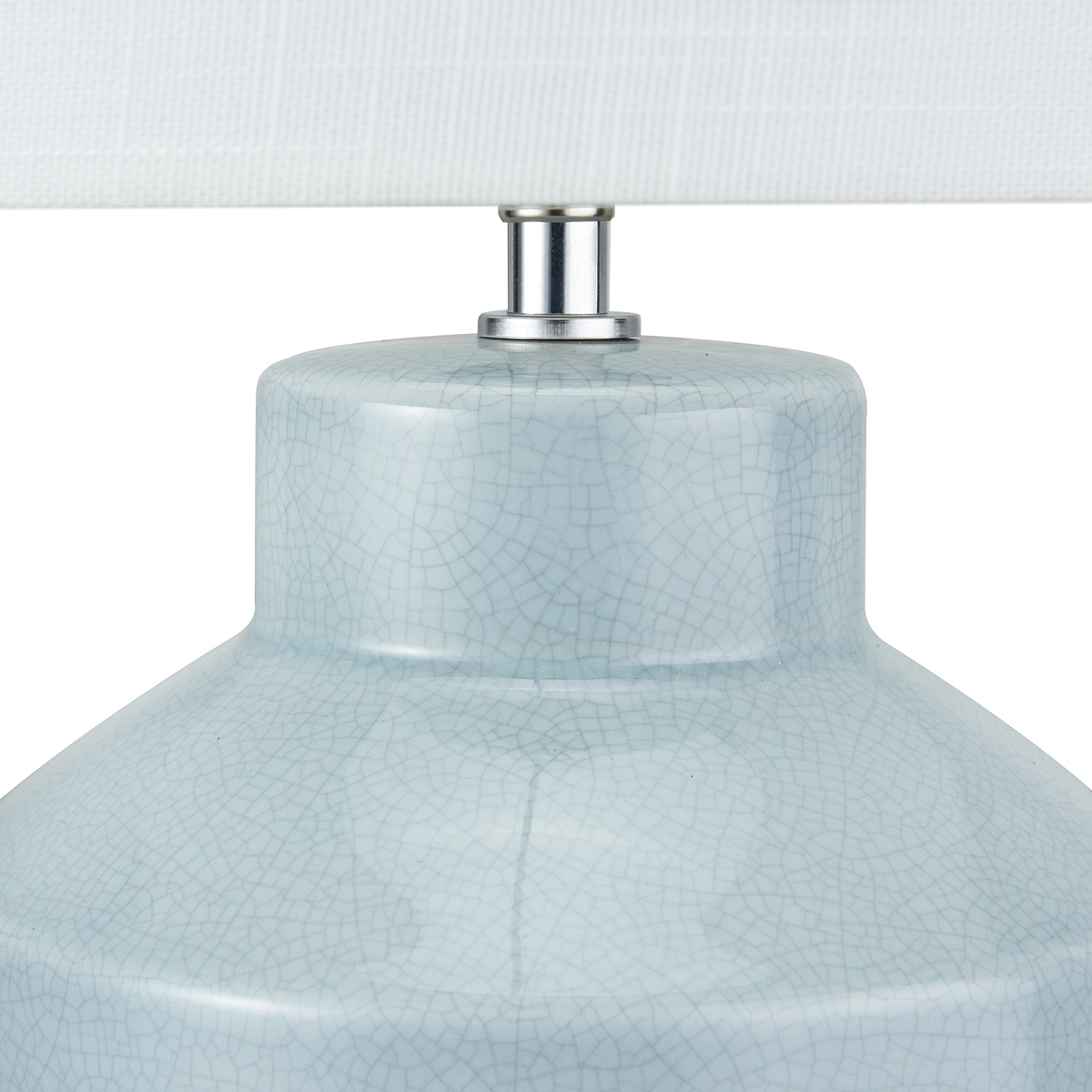 Nora Crackle Effect Table Lamp Duck Egg Blue from Roseland Furniture