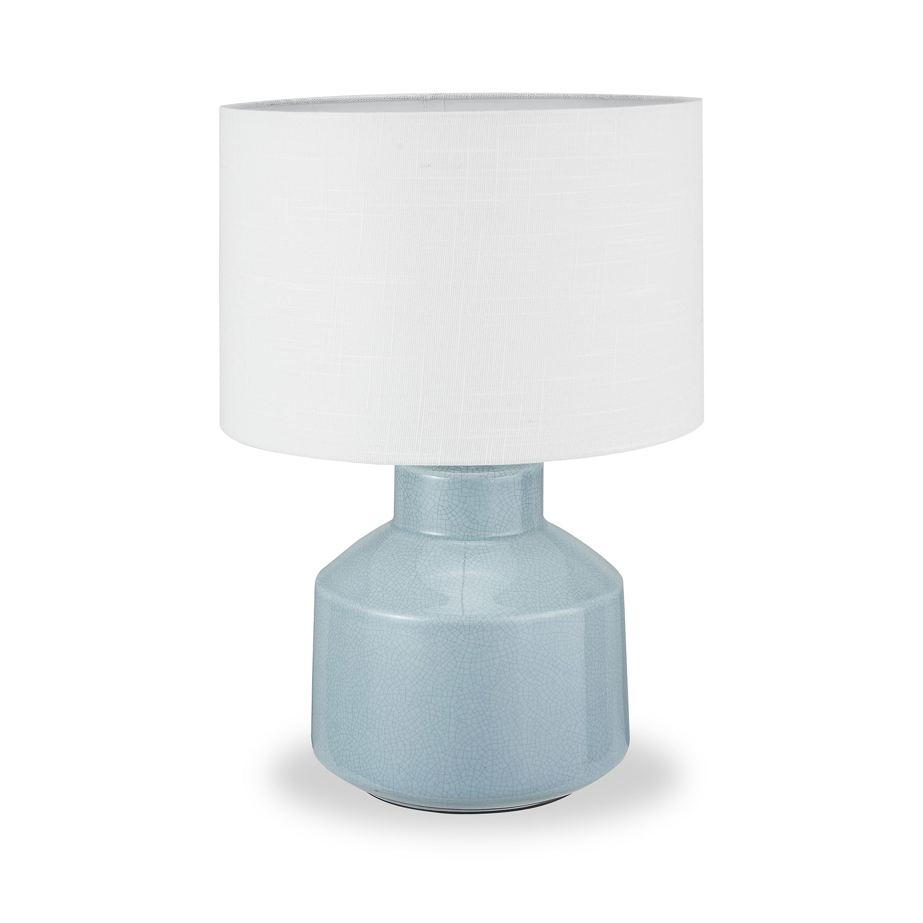 Nora Crackle Effect Table Lamp Duck Egg Blue from Roseland Furniture