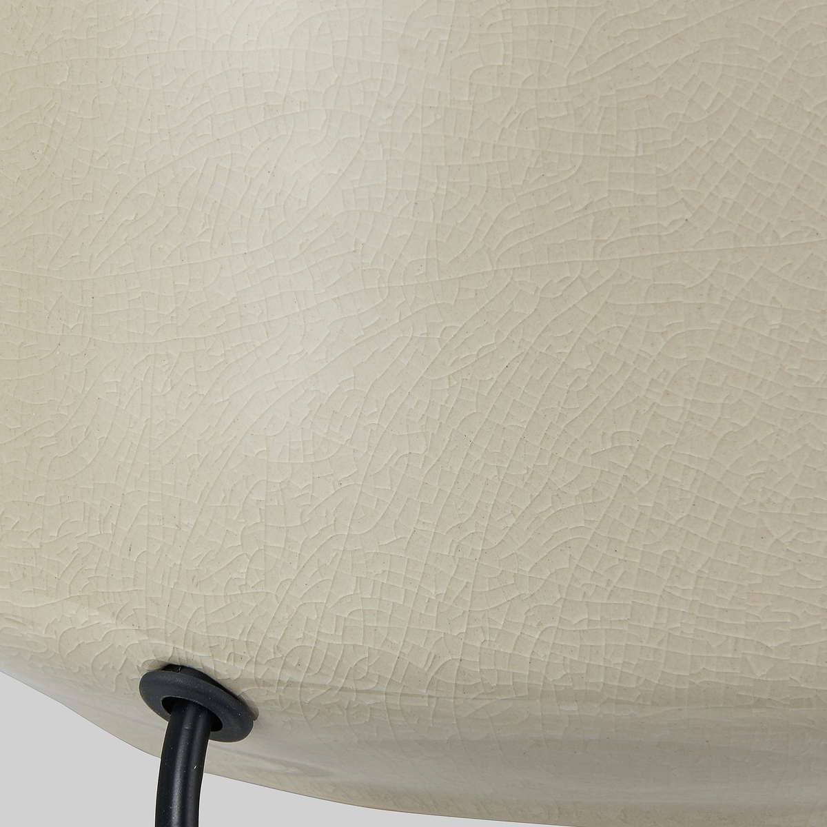 Nora Crackle Effect Table Lamp Cream from Roseland Furniture