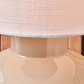 Nora Crackle Effect Table Lamp Cream from Roseland Furniture