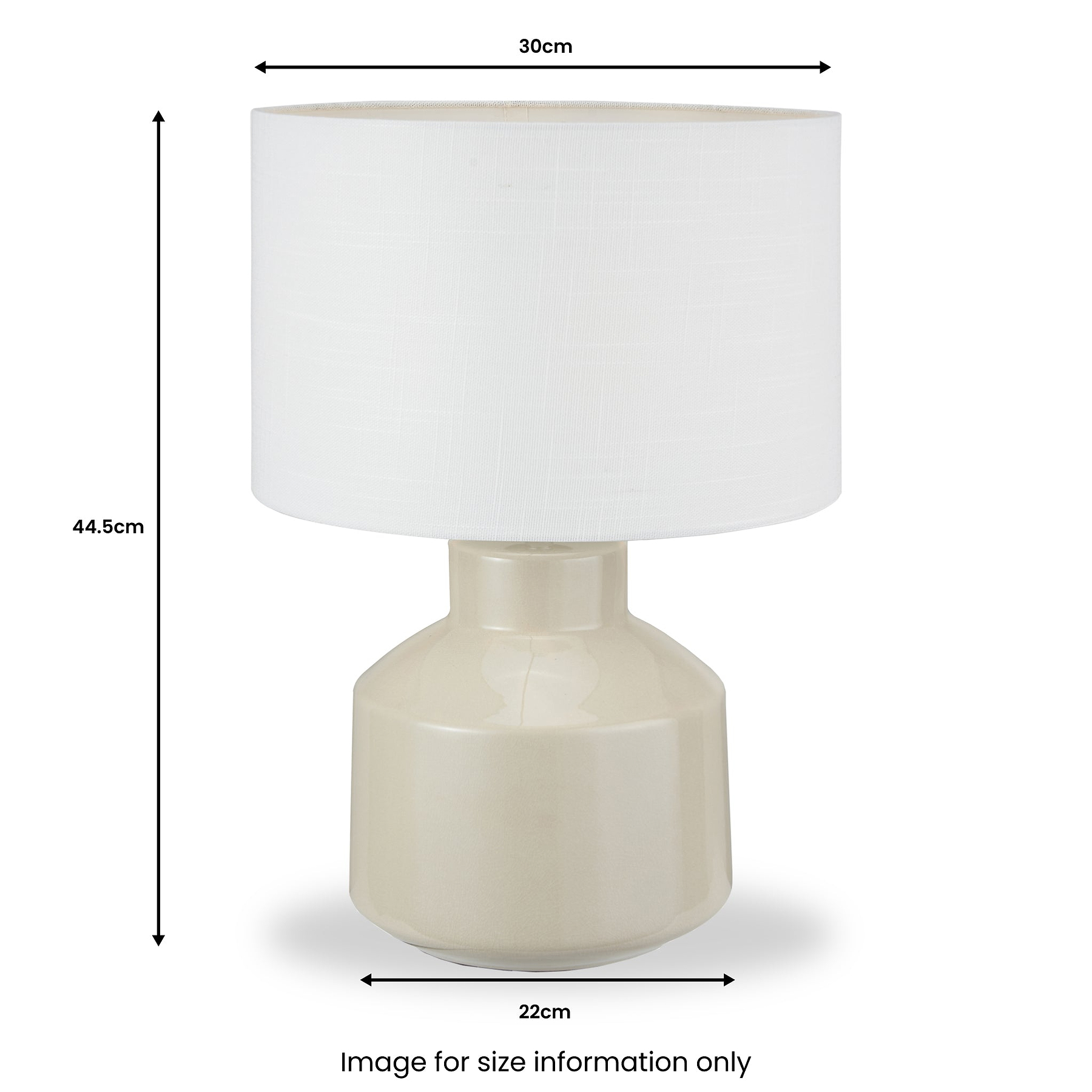 Nora Crackle Effect Table Lamp Cream from Roseland Furniture