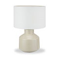 Nora Crackle Effect Table Lamp Cream from Roseland Furniture