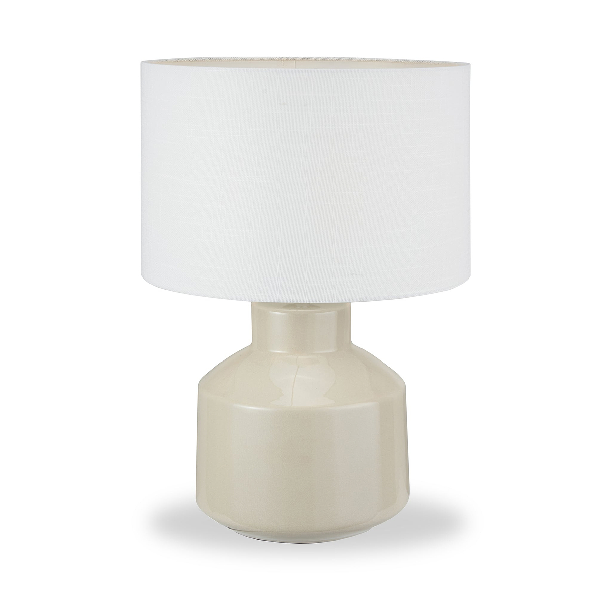 Nora Crackle Effect Table Lamp Cream from Roseland Furniture