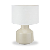 Nora Crackle Effect Table Lamp Cream from Roseland Furniture
