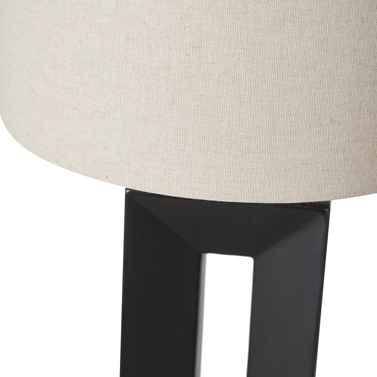 Block Ceramic Tall Table Lamp Black from Roseland Furniture