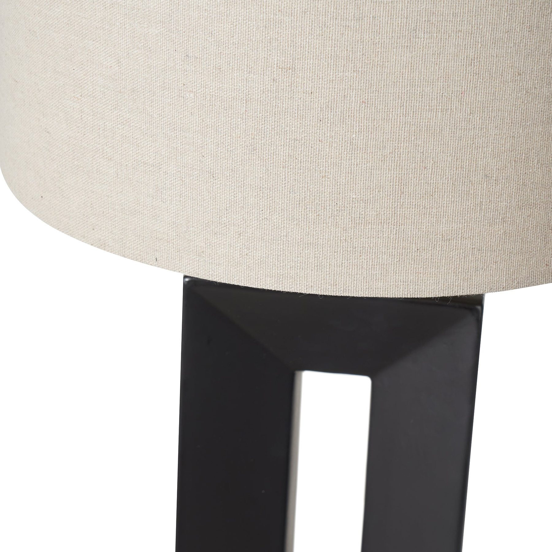 Block Ceramic Tall Table Lamp Black from Roseland Furniture