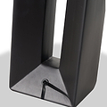 Block Ceramic Tall Table Lamp Black from Roseland Furniture