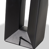 Block Ceramic Tall Table Lamp Black from Roseland Furniture