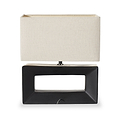 Block Ceramic Table Lamp Black from Roseland Furniture