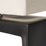 Block Ceramic Table Lamp Black from Roseland Furniture