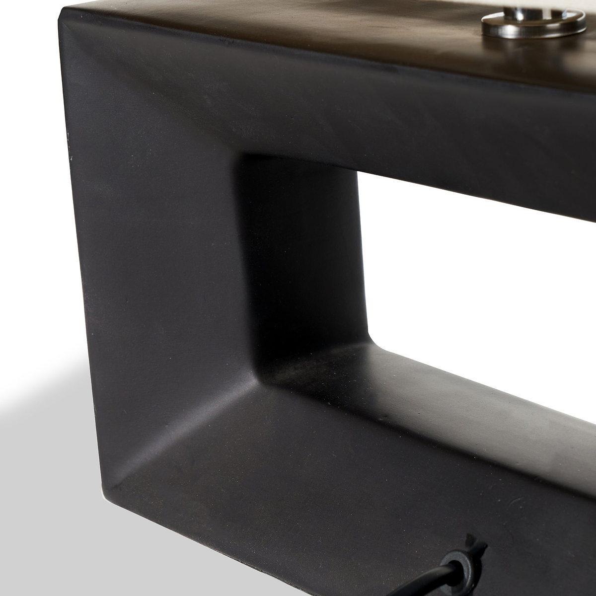 Block Ceramic Table Lamp Black from Roseland Furniture