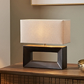 Block Ceramic Table Lamp Black from Roseland Furniture
