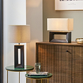 Block Ceramic Table Lamp Black from Roseland Furniture