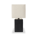 Block Ceramic Table Lamp Black from Roseland Furniture