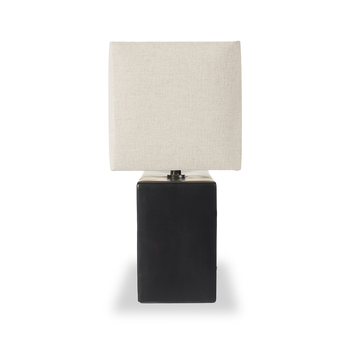Block Ceramic Table Lamp Black from Roseland Furniture