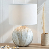 Viejo Stone Effect Ceramic Table Lamp Grey from Roseland Furniture