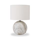 Viejo Stone Effect Ceramic Table Lamp Grey from Roseland Furniture