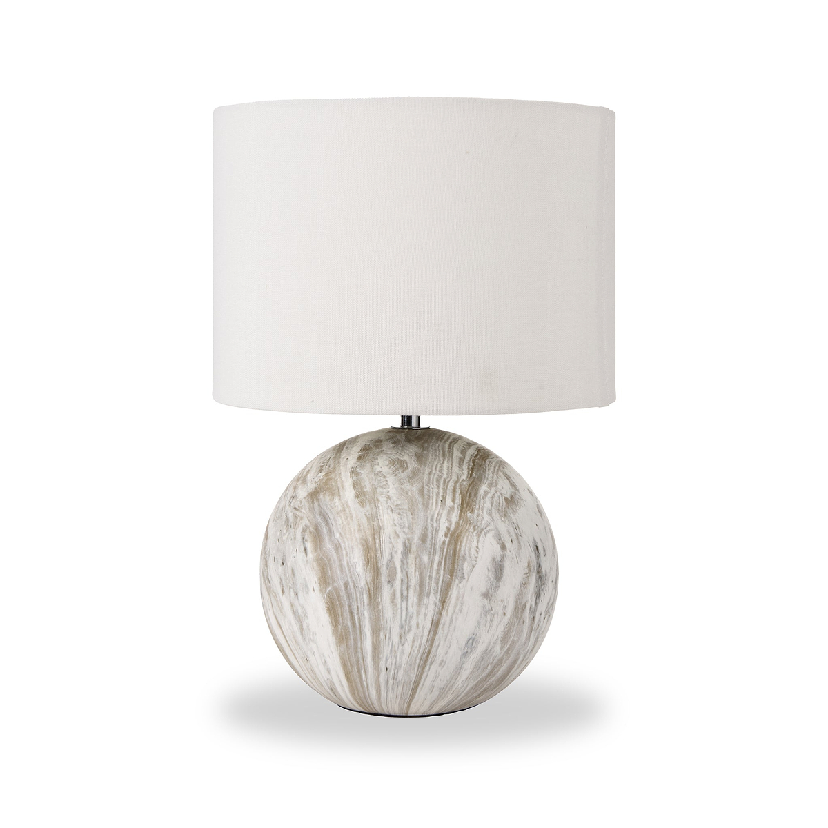 Viejo Stone Effect Ceramic Table Lamp Grey from Roseland Furniture