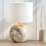 Viejo Stone Effect Ceramic Table Lamp Natural from Roseland Furniture