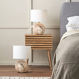 Viejo Stone Effect Ceramic Table Lamp Natural from Roseland Furniture