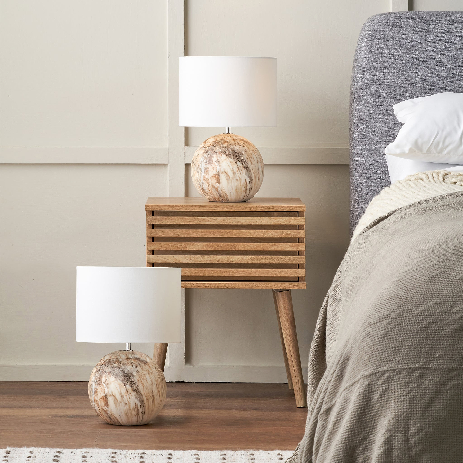 Viejo Stone Effect Ceramic Table Lamp Natural from Roseland Furniture