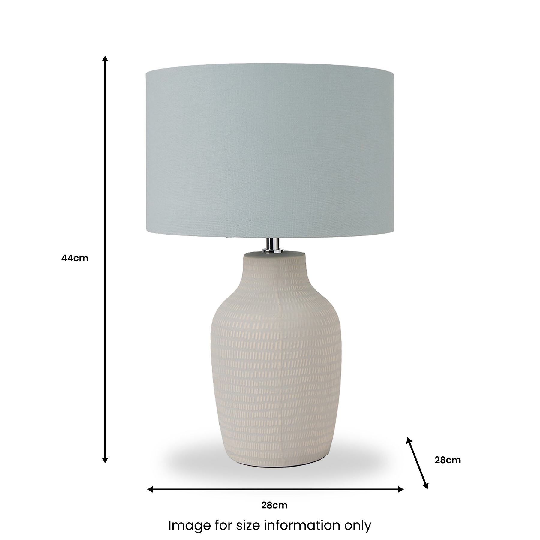 Kai Tall Ceramic Table Lamp Duck Egg from Roseland Furniture
