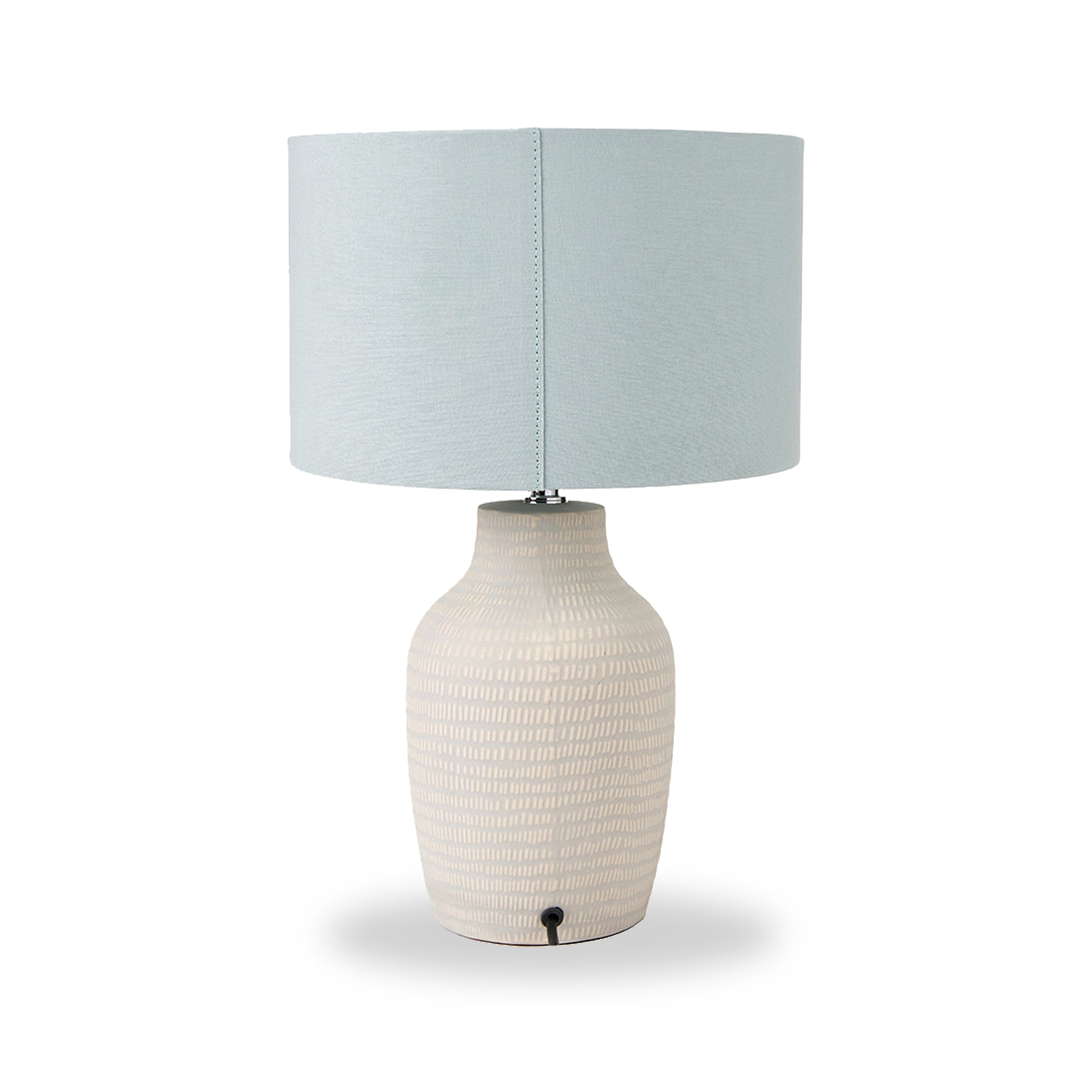 Kai Tall Ceramic Table Lamp Duck Egg from Roseland Furniture