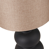 Aaliyah Curved Bottle Ceramic Table Lamp Black from Roseland Furniture