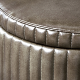 Alessandro Leather Storage Pouffe from Roseland Furniture