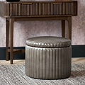 Alessandro Leather Storage Pouffe from Roseland Furniture
