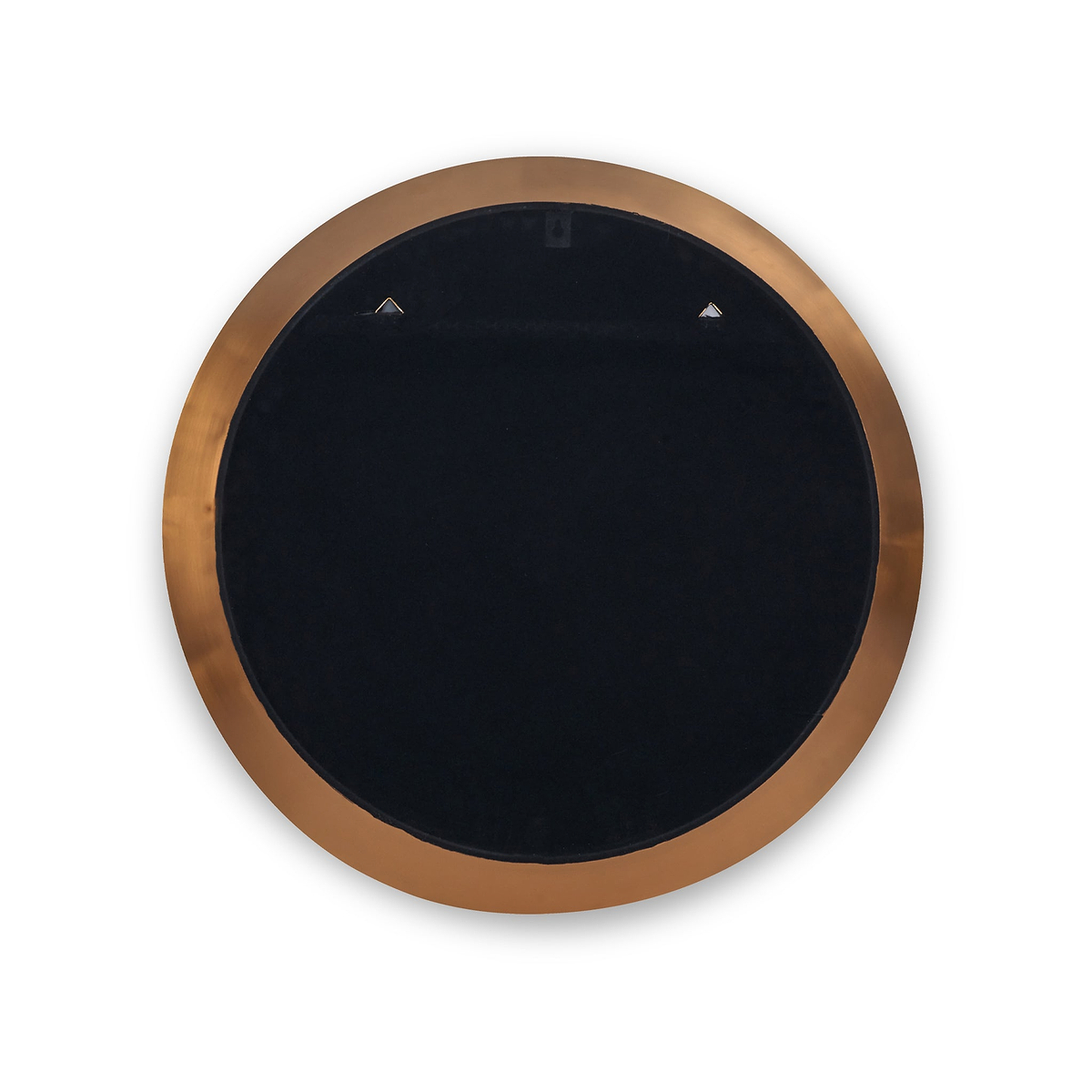 Venice Angled Frame Round Wall Mirror BGold S from Roseland Furniture