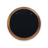 Venice Angled Frame Round Wall Mirror BGold S from Roseland Furniture