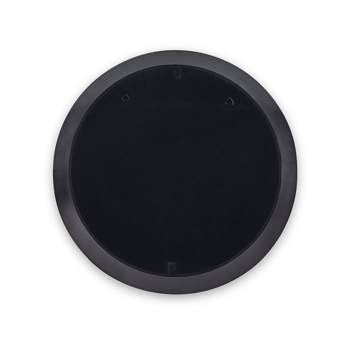 Venice Angled Frame Round Wall Mirror Graphite S from Roseland Furniture