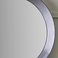 Venice Angled Frame Round Wall Mirror Graphite S from Roseland Furniture