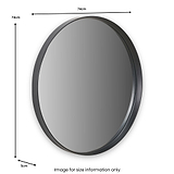 Aster Deep Edge Round Wall Mirror from Roseland Furniture